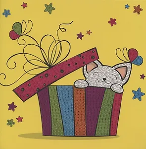 Алмазная мозаика MAZARI Открытка своими руками Живой подарок 15х15 см., ОПП-упаковка