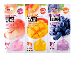 Желе BLIKE Конняку Ассорти (персик, манго, виноград), 60г