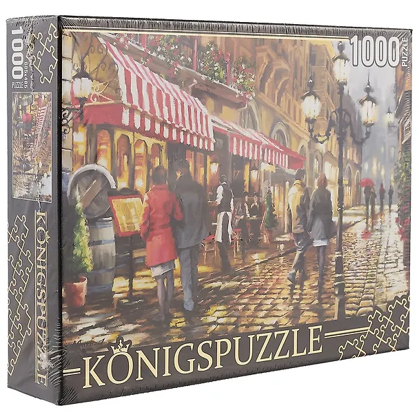 Пазл 1000 Konigspuzzle Ричард Макнейл Вечернее кафе (АЛК1000-8233) (685х485мм) (3+) (коробка) (Ko 2614150 — 2