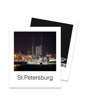 Открытка полароид Крейсер Аврора 3009541