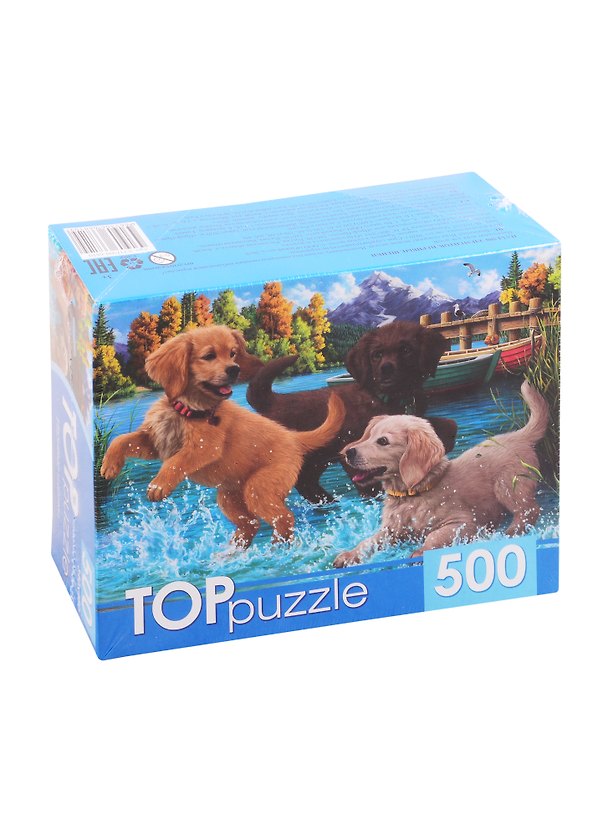 Пазл Игривые щенки 500 элементов TOPpuzzle ХТП500-6810 2829000 — 1
