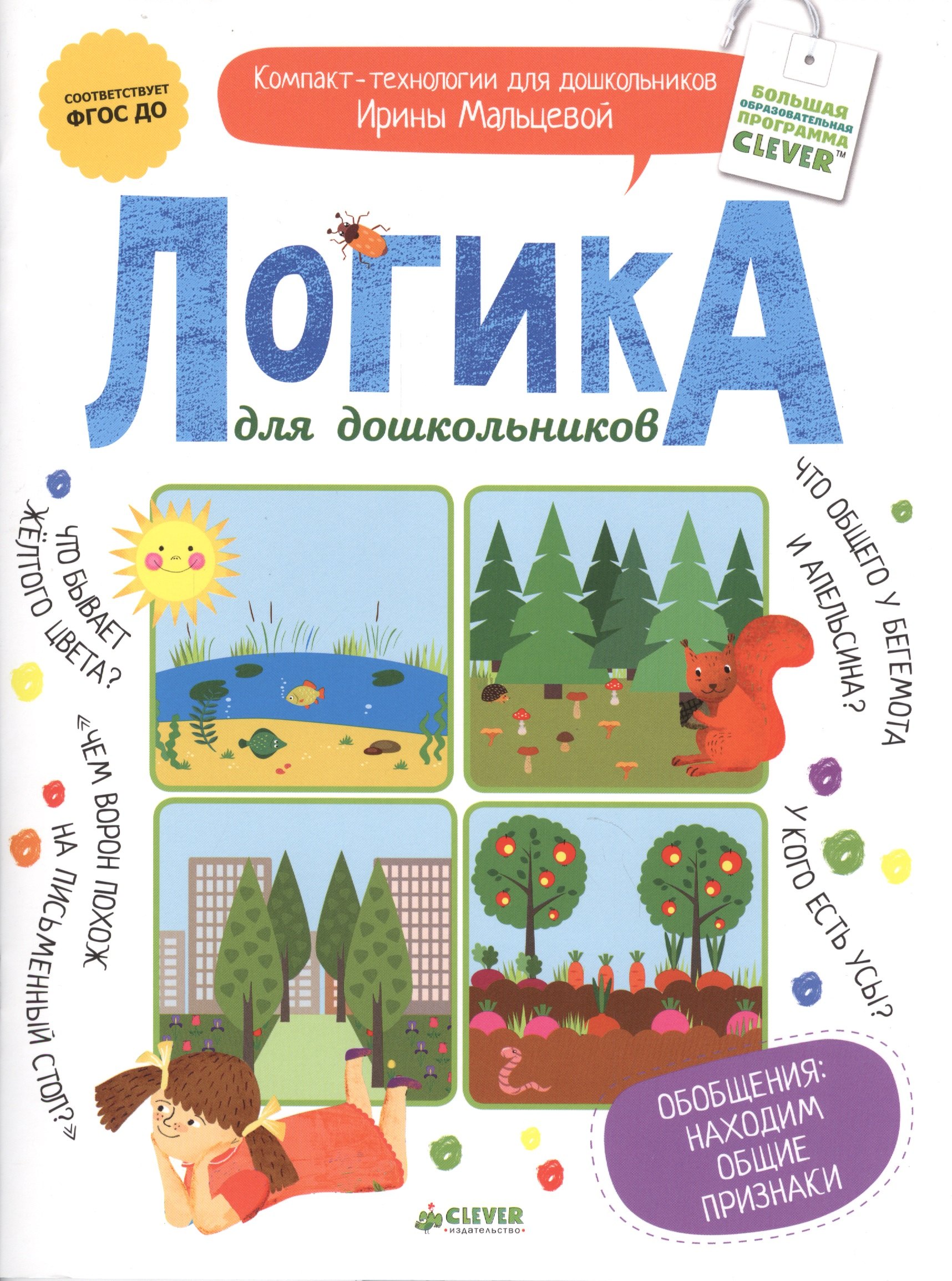 

Логика для дошкольников. Обобщения: находим общие признаки