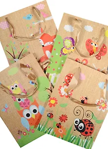 Пакет подарочный бумажный А5 23*18*10 "В мире животных", дет., мат. ламинат, Kairui