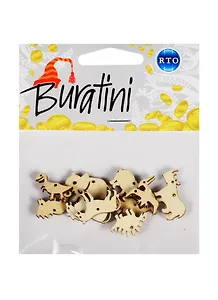 Набор декоративных элементов РТО Животный мир (DZ40022) (Buratini) (фанера) (упаковка)
