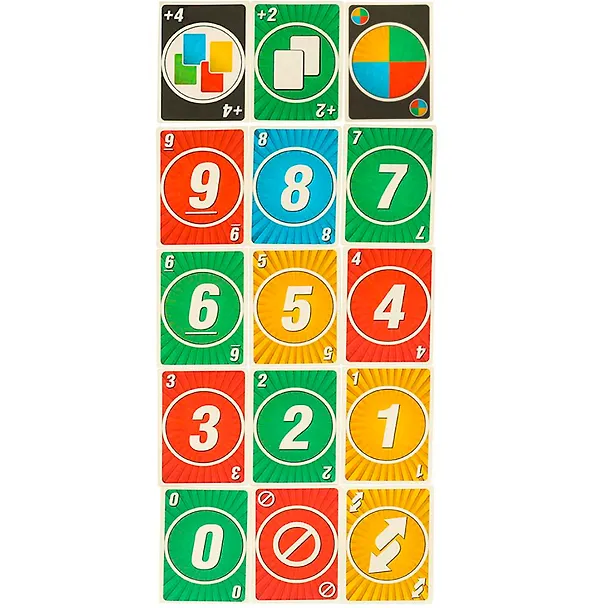 UNO-минута. Карточная игра UNO. 72 карты, 92х130х22 мм, Умные игры 3128637 — 4
