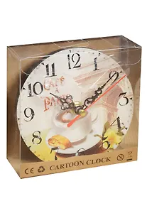 Сувенир, Часы настольные Парижское кафе 12см 12-34135-ZJ-012-5