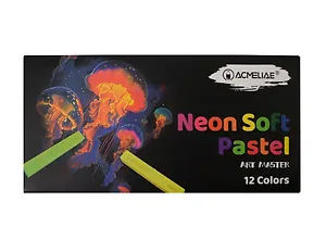 Пастель сухая 12цв "NEON" худож., мягкая, квадр.сечение, к/к, ACMELIAE