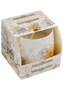 Ароматизированная свеча в стакане (80*75) Снежные мечты