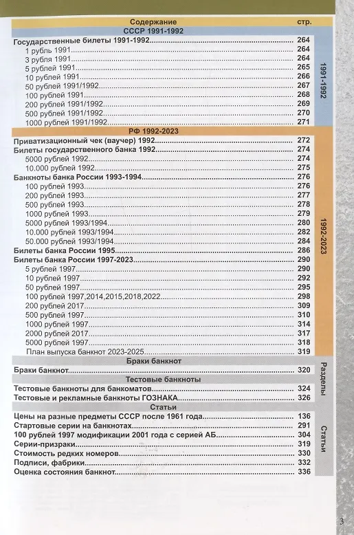 Книга Каталог банкнот России 1769-2023. Разновидности. Стоимость. Водяные знаки. 3-й выпуск () — 4