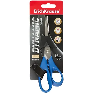 Ножницы 160мм "Dynamic" эргоном.ручки, ассорти, блистер, ErichKrause