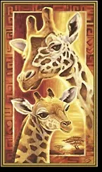 Набор для раскрашивания Жирафы (609220457) (40х80см) (коробка) 2264868