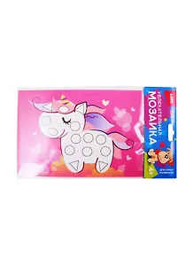 Км-001 Увлекательная мозаика Единорог (4+) (набор для творч.) (упаковка) (LORI)