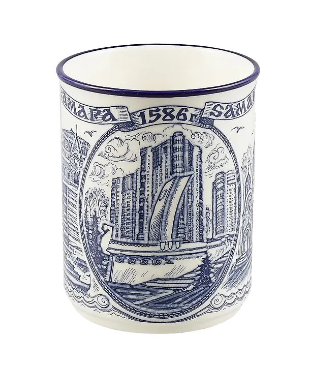 Кружка фарфоровая "Самара" кобальт (060-55) 2364802 — 2