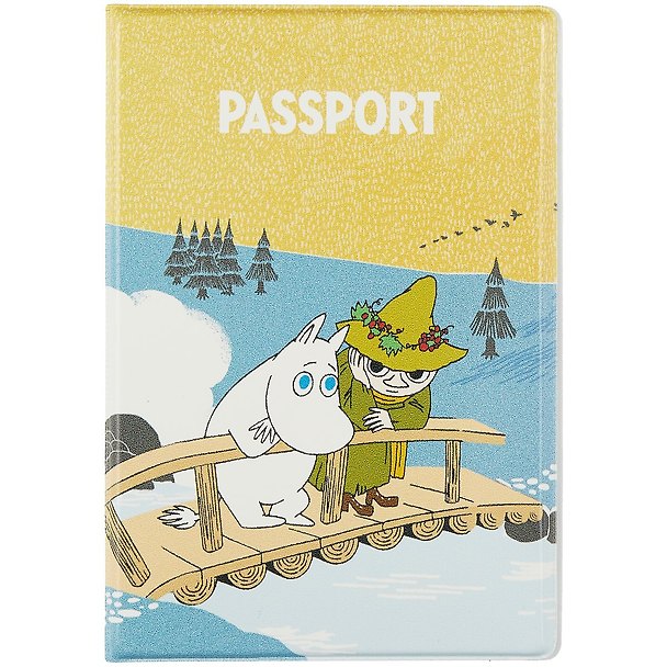 Обложка на паспорт «MOOMIN Муми-тролль и Снусмумрик на мосту» 2867815 — 1