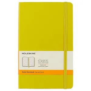 Записная книжка Moleskin Classic Large, твёрдая обложка, жёлтая, А5