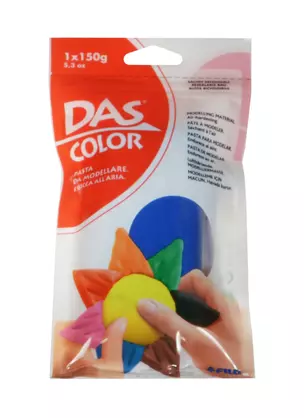 Паста для моделирования DAS Color 150г синяя, самозатверд., Fila — 237693 — 1