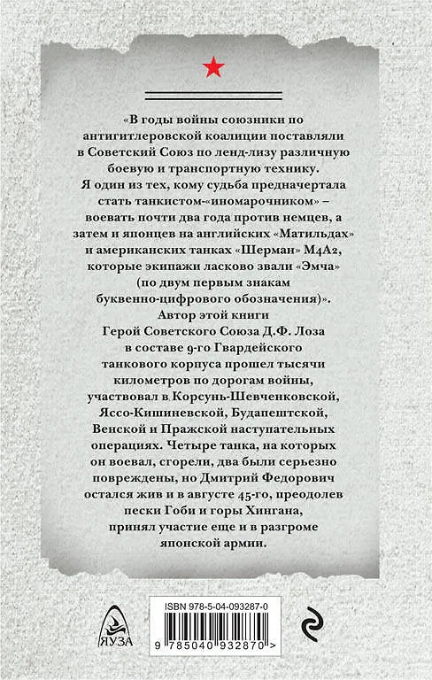 Книга Танкист на «иномарке». Советские «Шерманы» в бою (Дмитрий Лоза) — 2