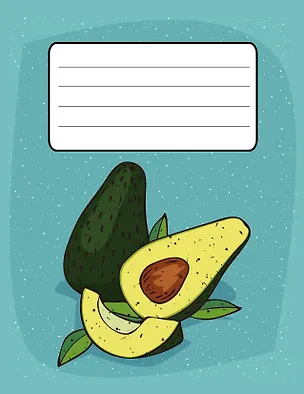 Тетрадь Авокадо (клетка) 351429