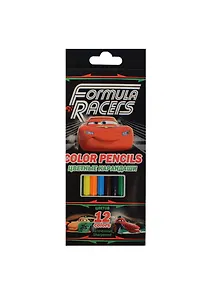 Карандаши цветные 12цв "Cars" к/к, подвес, Disney