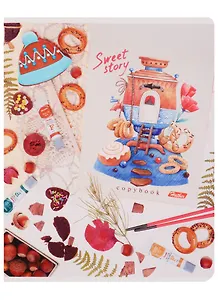 Тетрадь в клетку Hatber, Sweet Story, 48 листов, в ассортименте