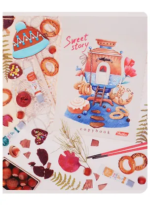 Тетрадь в клетку Hatber, Sweet Story, 48 листов, в ассортименте 244188