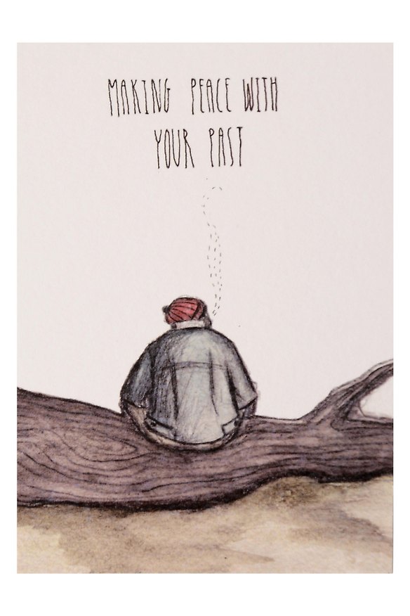 Открытка одинарная "making peace with your past" 3104324 — 1