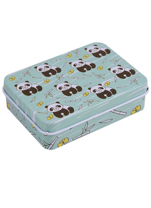 Шкатулка Панды и бамбук (9х7х3) (металл) 2626075 — 1