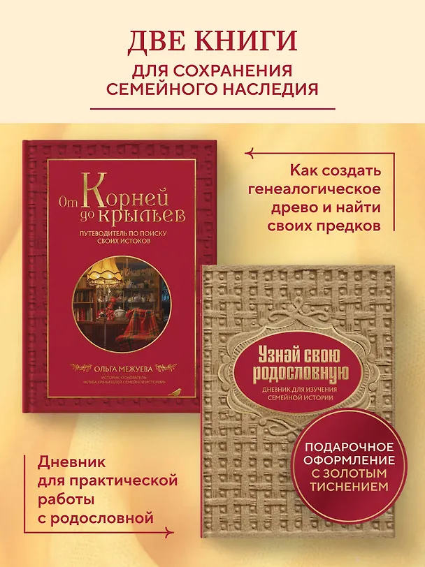 Книга Драгоценная семейная реликвия. Книга и дневник, которые помогут воссоздать историю вашей семьи (комплект) () — 6