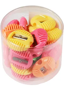 Точилка 1отв. пластик, ассорти