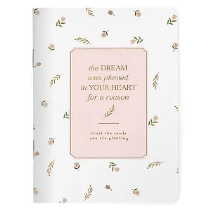 Записная книжка А6 32л кл. "April", белый, карт.обл., спираль, микротекстурирование, ламинация, тиснение золотой фольгой