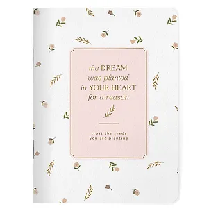 Записная книжка А6 32л кл. "April", белый, карт.обл., спираль, микротекстурирование, ламинация, тиснение золотой фольгой 3077570