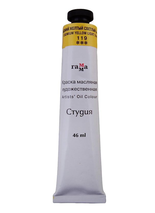 Краска масляная "Студия" 46мл кадмий желтый светлый (имит.) 253842 — 1