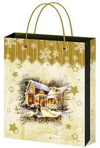 Пакет подарочный бумажный А5 18*22,7 Premium, ламинат, Новый Год, ассорти M, МегаМАГ