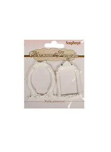 Объемные фигурки Декоративные рамки (SCB241006) (2шт) (5,5х3,8см) (ScrapBerry`s) (упаковка)