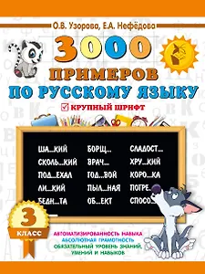 3000 примеров по русскому языку. 3 класс