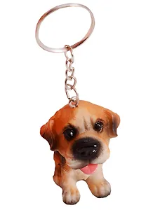 Брелок с кольцом Собачка (4см) (полистоун)