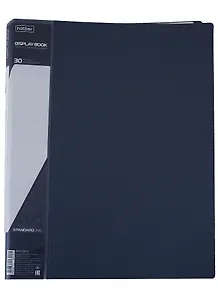 Папка 30ф А4 "STANDARD" пластик 0,6мм, серая