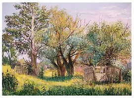 Картина Деревня (16430) (50х70)
