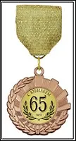 Медаль подарочная С Юбилеем 65 лет (MED02-245)