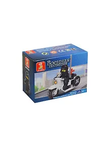 Конструктор пластмас. Военная полиция Мотоциклист (M38-B0325) (24дет.) (Sluban) (6+) (коробка)