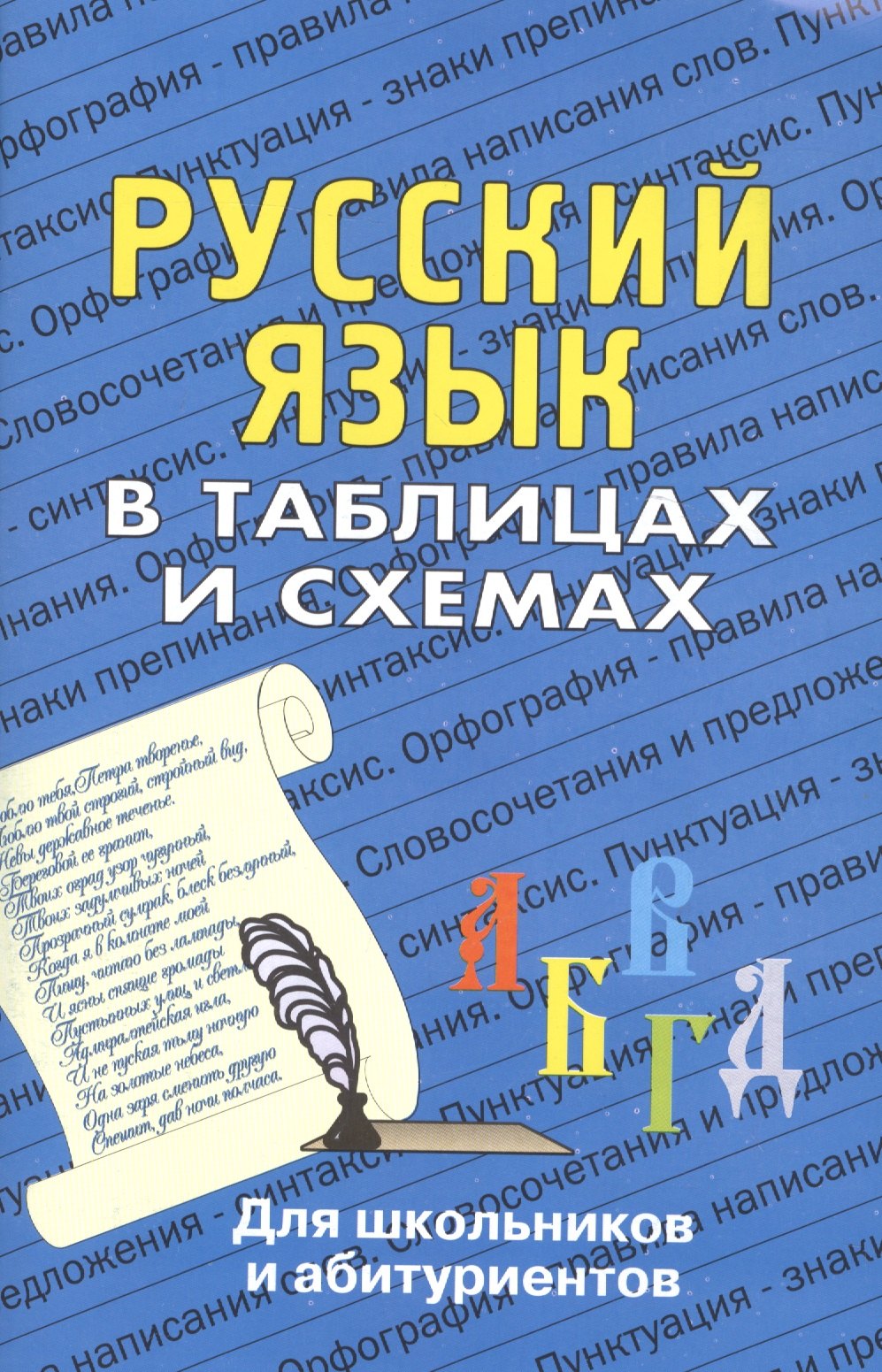 

Русский язык в таблицах: Для школьников и абитуриентов.