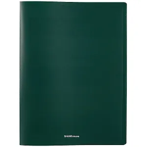 Папка 10ф А4 "Matt Classic" пластик, зеленый, Erich Krause