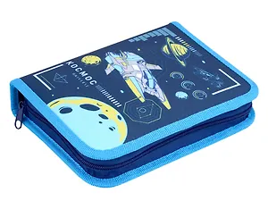 Пенал 1отд. "Космические сны" 20*14, с 2-мя откид. планками