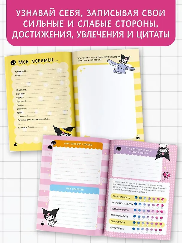 Книга Kuromi. Личный дневник с наклейками () — 6