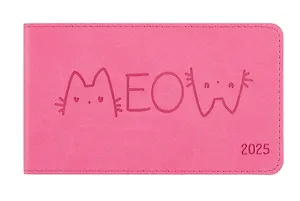 Еженедльник дат. 2025г. 64л 150х87 "Виннер" розовый, карманный, горизонт, кожхам, мягк. переплет, обстрочка, блинт. тиснение, офсет, ляссе