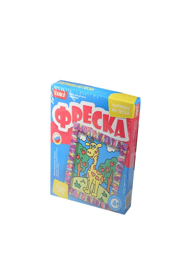 Фреска Картинка из песка Солнечный жираф (Кп-008) (коробка-рамка) (LORI) (набор для творчества) (4+) 2415747 — 2