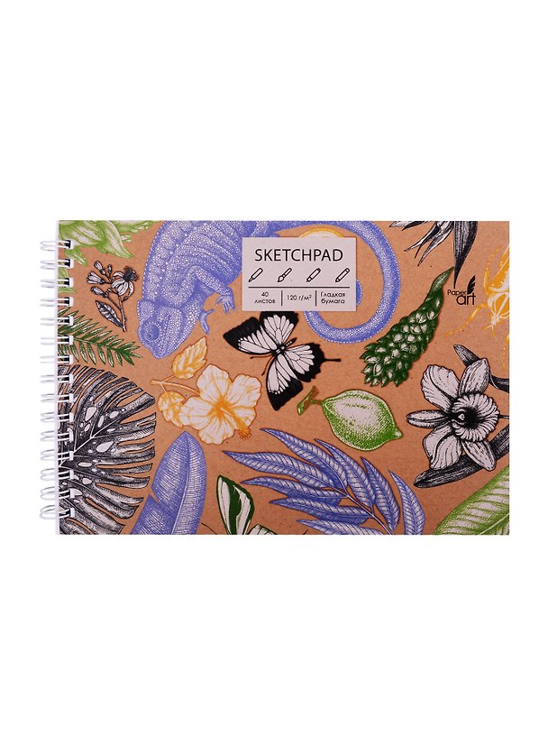 Скетчбук «Tropics», А5, 40 листов, 120 г/м2, Paper Art 257150 — 1