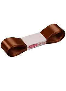 Лента атласная 1д (25мм) (коричневый) 142 (8384) (Зав. упаковка)