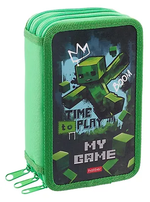 Пенал 3 отделения "Пиксель" 19*11 см 3080307