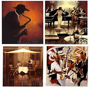 Декупажная карта В стиле джаз (27-0090) (А4)